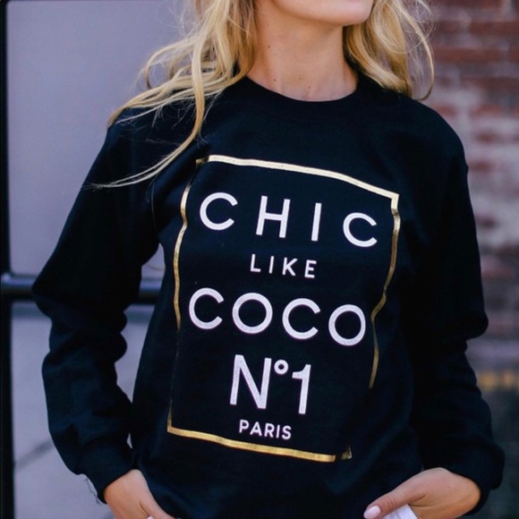 Chic like Coco Graphic Sweatshirt Premium cotton - Picture 6 of 12